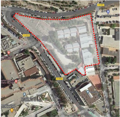 Sanidad construirá un nuevo parking para el Hospital de Elda en el antiguo colegio Miguel de ...